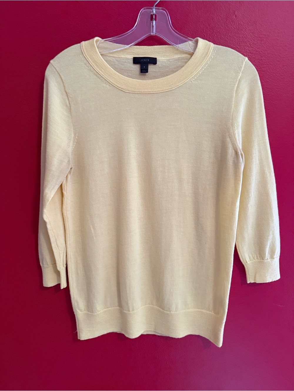 J.Crew Yellow Merino Wool Tippi Lightweight Sweater